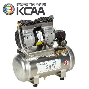 가스트(GAST) 저소음 콤프레샤 1마력 12리터 알루미늄탱크