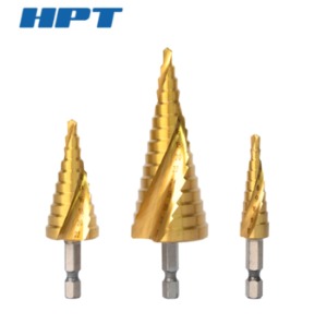 HPT 스텝드릴 비트 만능 트위스트 육각 임팩용 HSS용 ST2-432S(3PC)